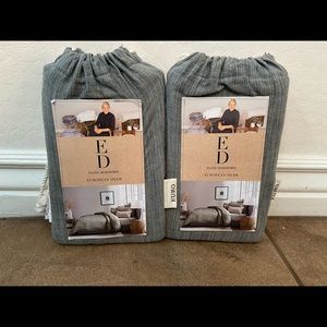 Ellen Degeneres Belmont Euro Shams Set of 2 Green